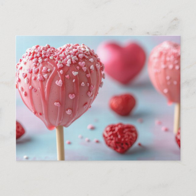 Carte Postale Pinker Cake Pop (Devant)