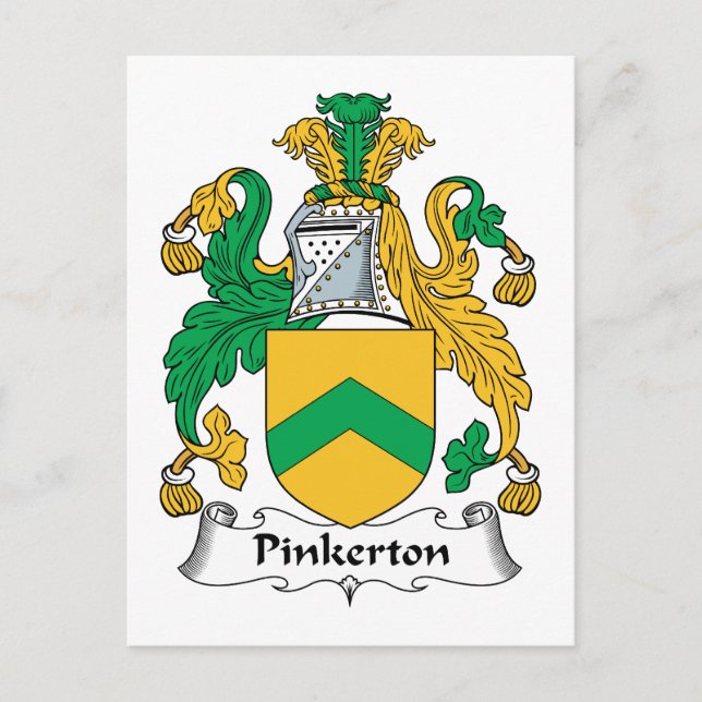 Carte Postale Pinkerton Family Crest (Devant)