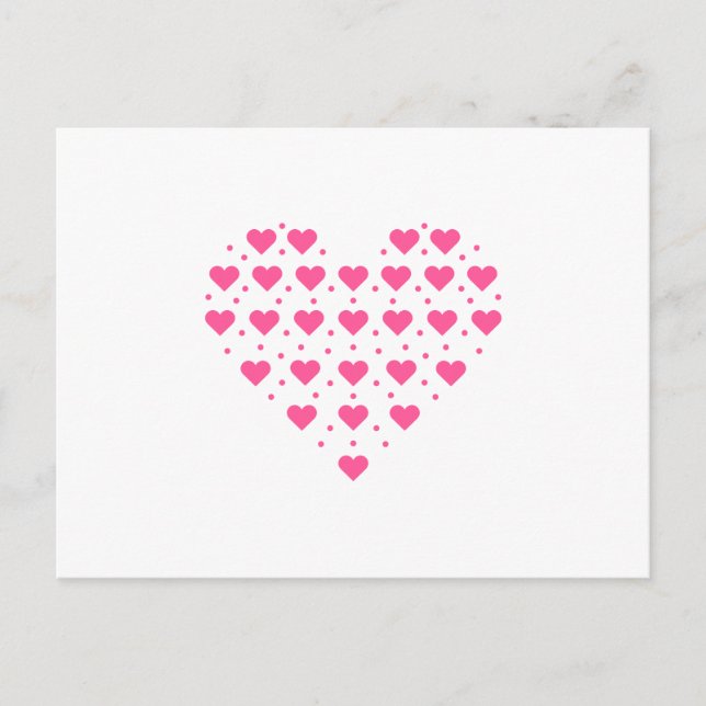 Carte Postale Pinkes Herz (Devant)