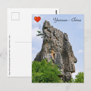 Carte Postale Pinnacles de Shilin Forêt de pierre - Yunnan,Chine