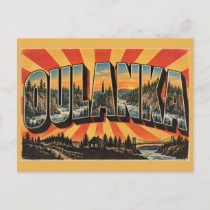 Carte Postale Pins du canyon d'Oulanka Art de voyage vintage