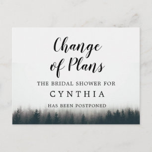 Carte Postale  Pins Minimalis Rustiques Bois Reporté