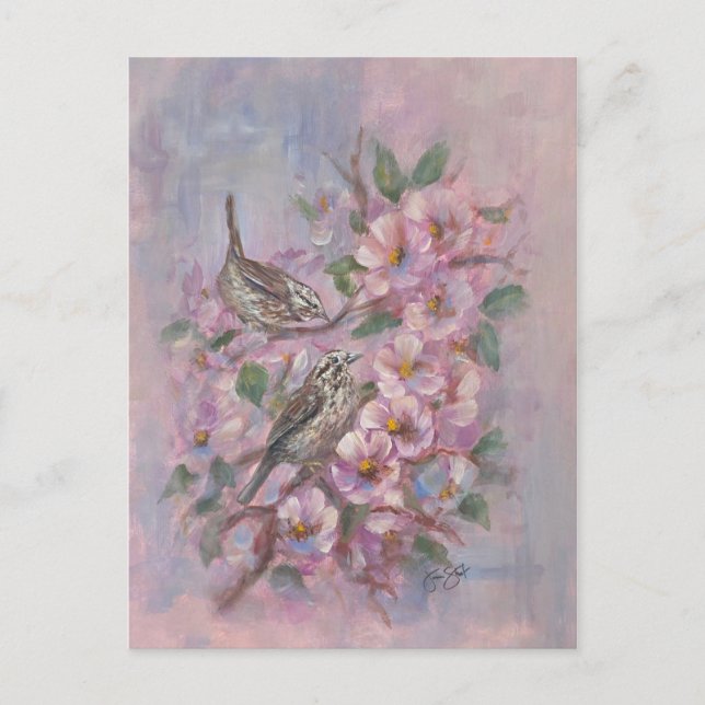 Carte Postale Pinson chanteur (Devant)