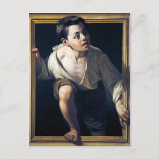 Carte Postale Pintura "Escapando de la crítica" Trampantojo Art