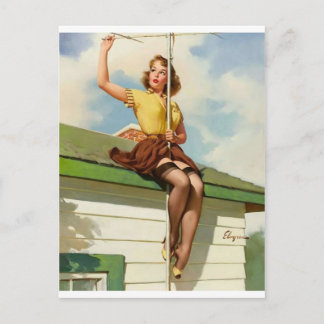 CARTE POSTALE PINUP