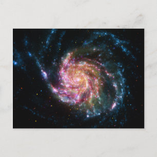Carte Postale Pinwheel Galaxy Espace Spiral