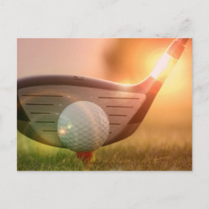 Carte postale Pipe de golf