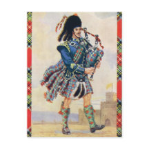 Piper écossais, balançoire du kilt