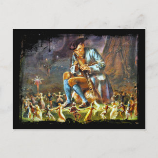 Carte Postale Piper Jouer pour Féeries