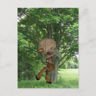 Carte Postale Piping Satyr