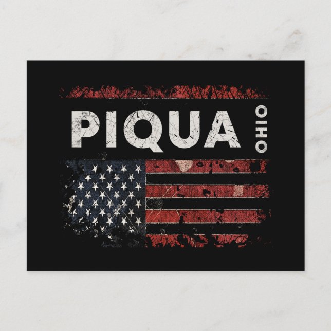 Carte Postale Piqua Ohio (Devant)