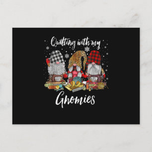 Carte Postale Piquage Avec Mes Gnomies Gnomes de Noël Vacances