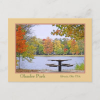 Pique-Nique Au Bord Du Lac, Entouré De Couleur D'A