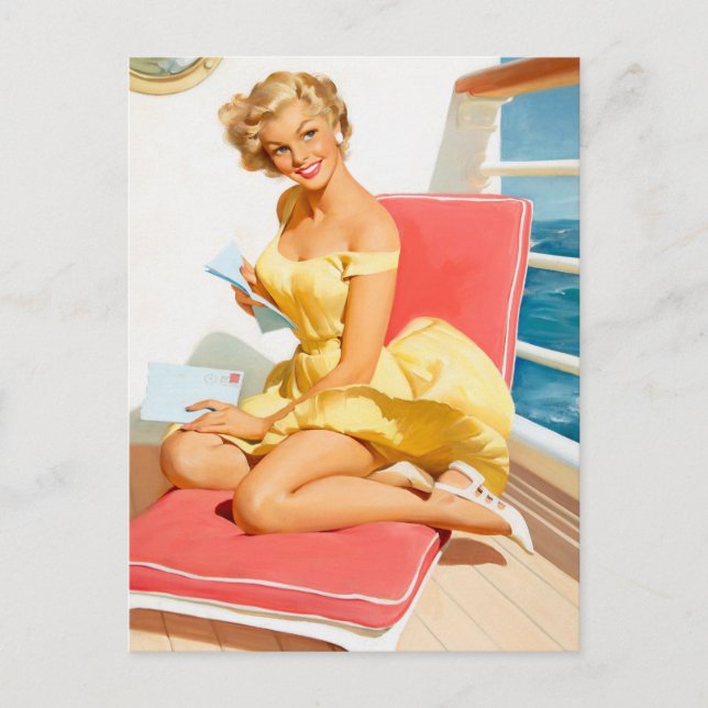Carte Postale Pique-nique de croisière maritime (Devant)