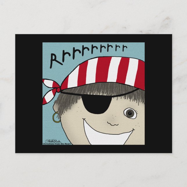 Carte Postale Pirate Boy Rrrrrr (Devant)