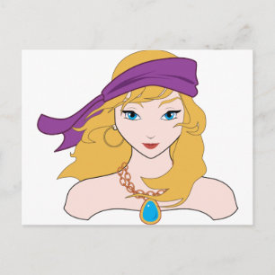 Carte Postale Pirate Chicks ROCK !