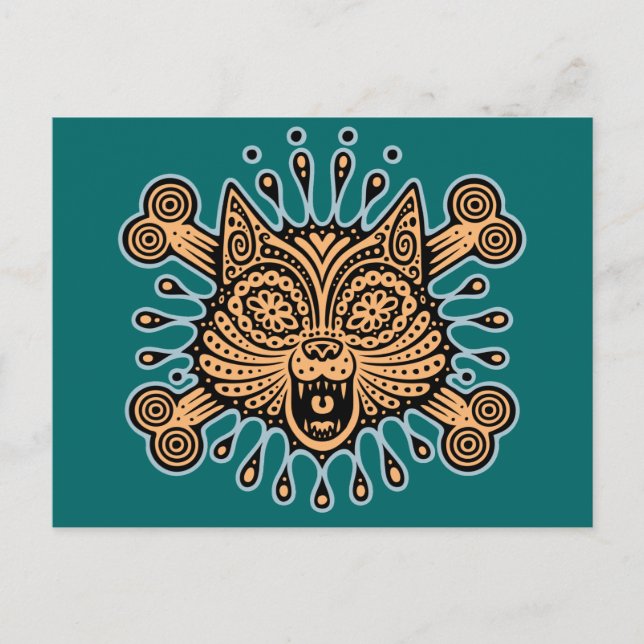 Carte Postale Pirate de chat sucre (Devant)