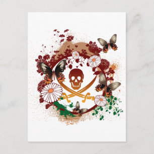 Carte Postale Pirate de fleurs