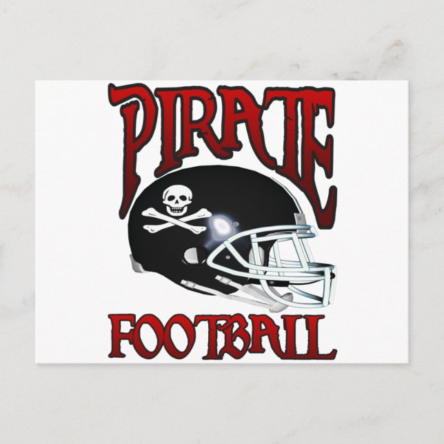 CARTE POSTALE PIRATE DE FOOTBALL (Devant)