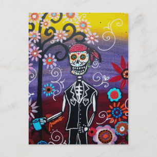 CARTE POSTALE PIRATE DIA DE LOS MUERTOS