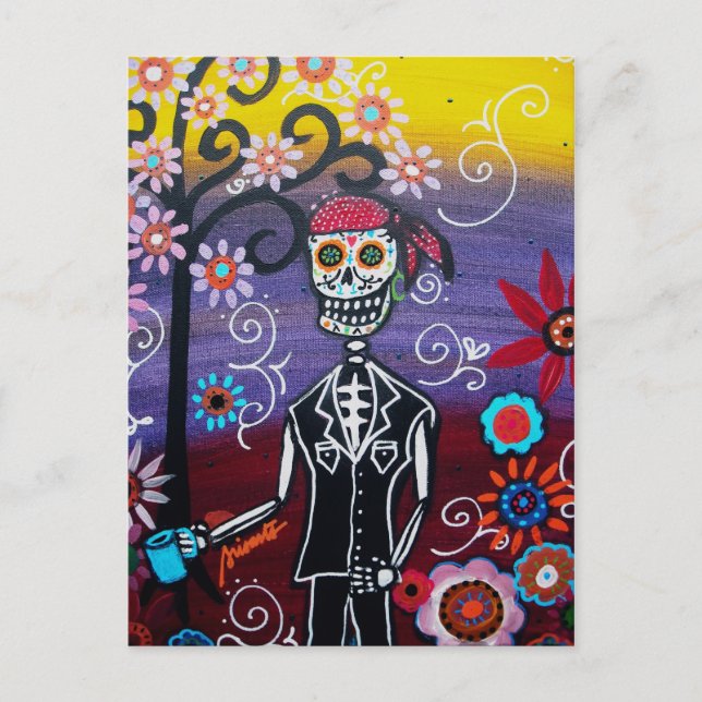 CARTE POSTALE PIRATE DIA DE LOS MUERTOS (Devant)