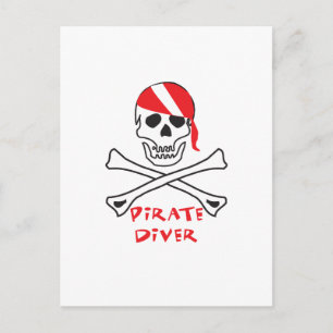 Carte Postale Pirate Diver