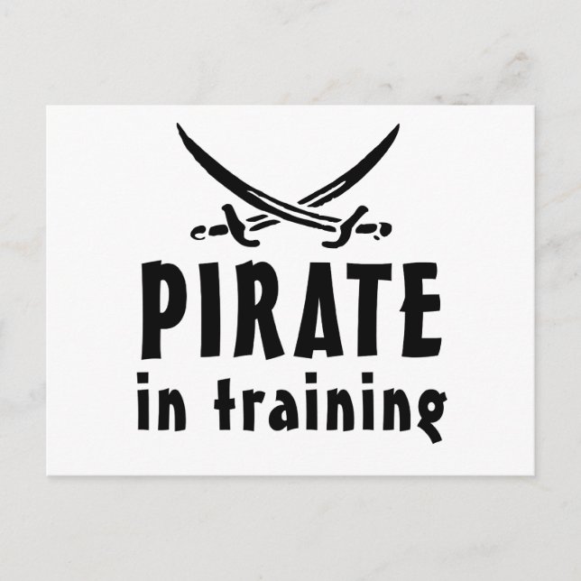 Carte Postale Pirate En Formation (Devant)
