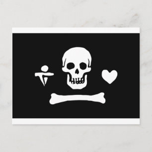 Carte Postale Pirate Flag of Stede Bonnet