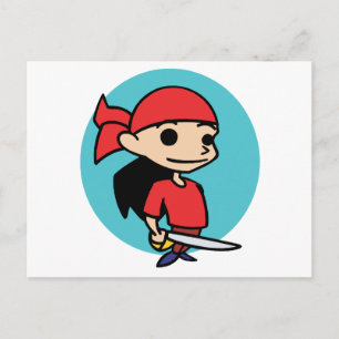 Carte Postale Pirate Girl