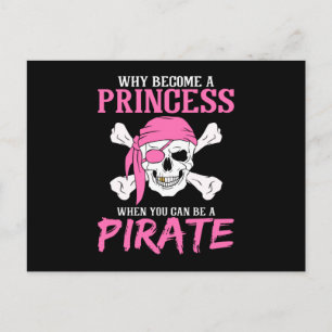 Carte Postale Pirate Girl Pirate Gift Girl