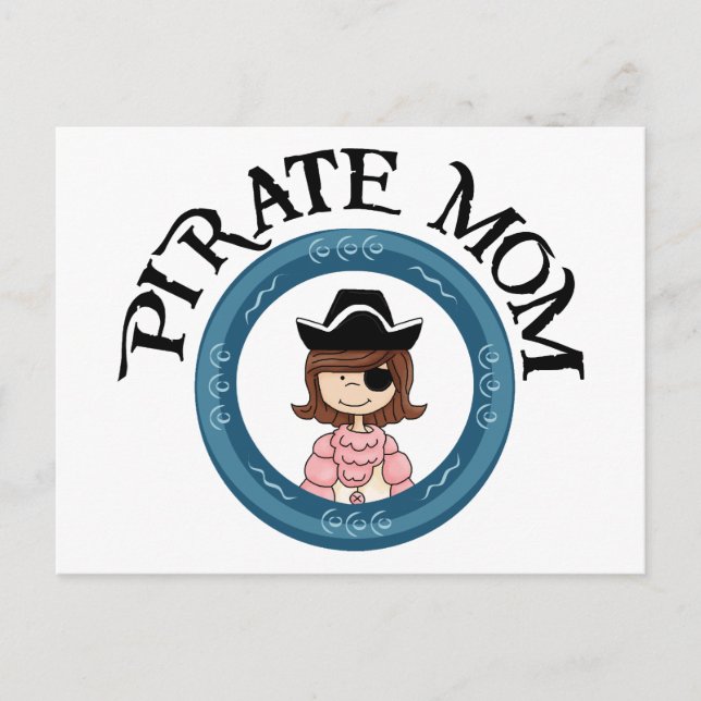 Carte Postale Pirate Maman (Devant)