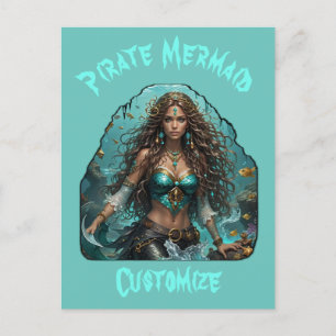 Carte Postale Pirate Mermaid Lady Thunder_Cove