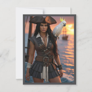 Carte Postale Pirate Mme Sundowner