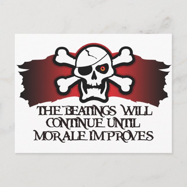 Carte Postale Pirate Morale (Devant)