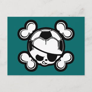 Carte Postale Pirate pour enfants de football