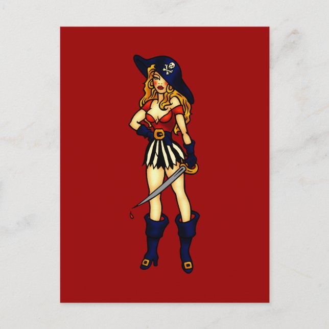 Carte Postale Pirate Queen (Devant)