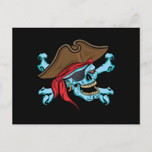 Carte Postale Pirate Skull & Crossbone