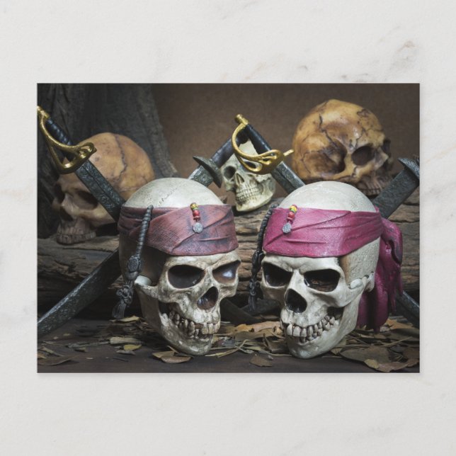 Carte postale Pirate Skuls (Devant)