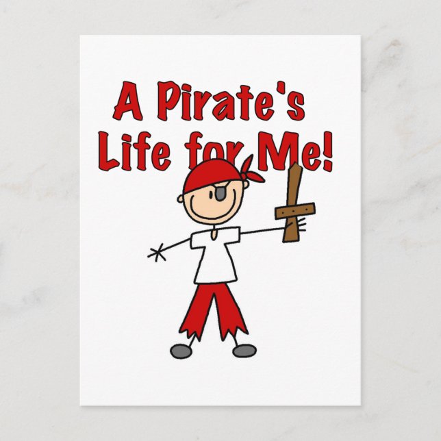 Carte Postale Pirate's Life for Me Tshirts and Gifts (Devant)