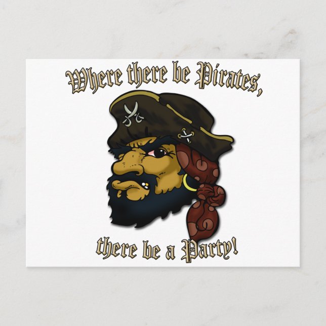 Carte Postale Pirates Rock ! (Devant)