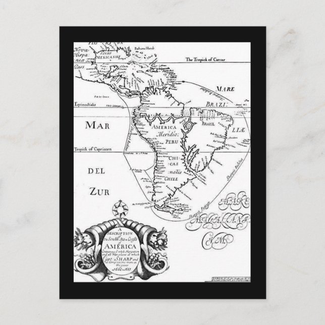 Carte postale Pirates Treasure Map (Devant)