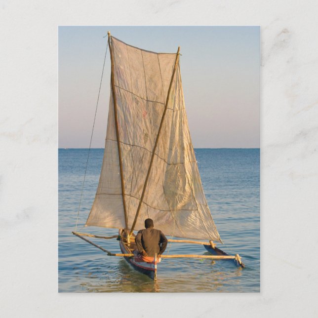 Carte Postale Piroguier Vezo (Devant)