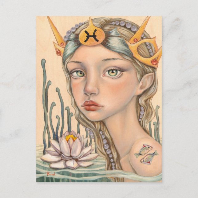 Carte Postale Pisces Girl (Devant)