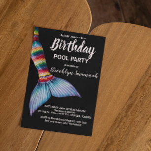 Carte Postale Piscine à voile bleu rose or Turquoise