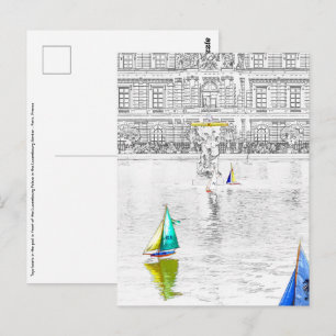 Carte Postale Piscine du Jardin du Luxembourg - Paris