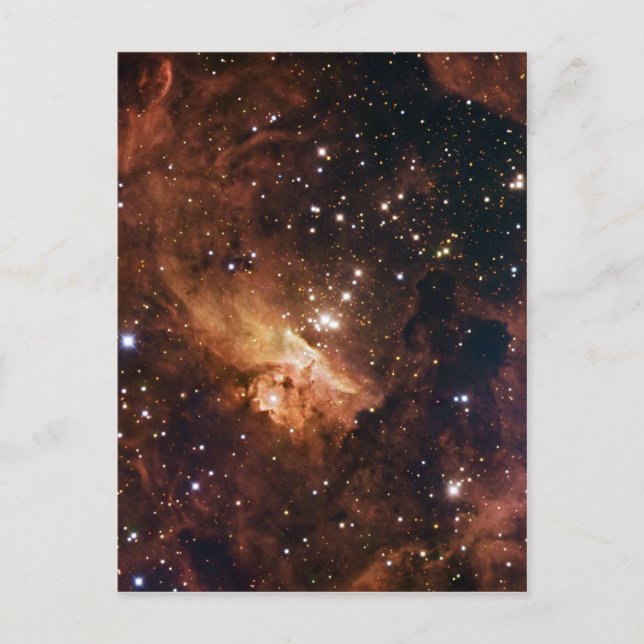 Carte Postale Pismis 24 étoiles brunes NASA (Devant)