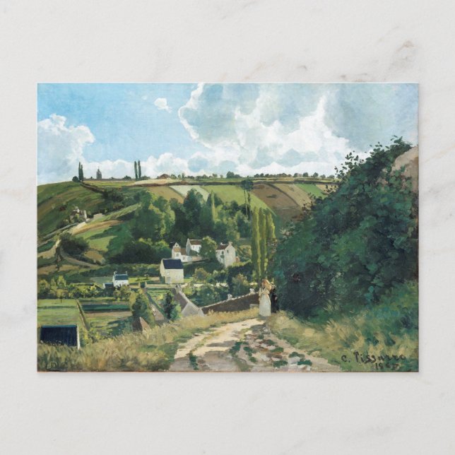 Carte Postale Pissarro - La colline de Jalais, Pontoise, (Devant)