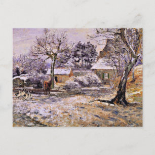 Carte Postale Pissarro - Neige à Montfoucault