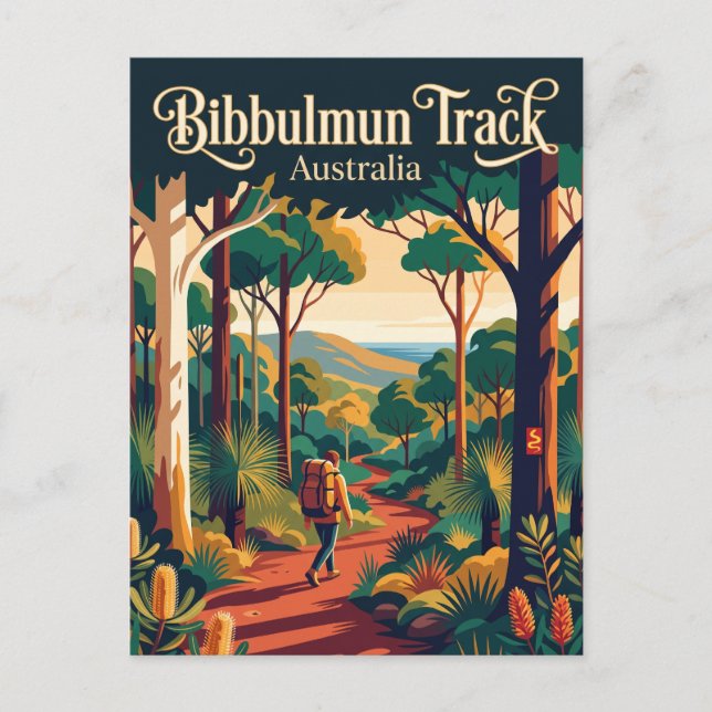 Carte Postale Piste Bibbulmun Australie (Devant)