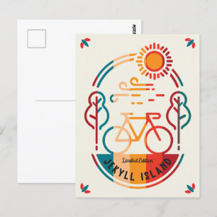 Carte Postale Piste cyclable Retro Jekyll Island